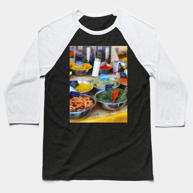 Spice Stand Baseball T-Shirt by SusanSavad